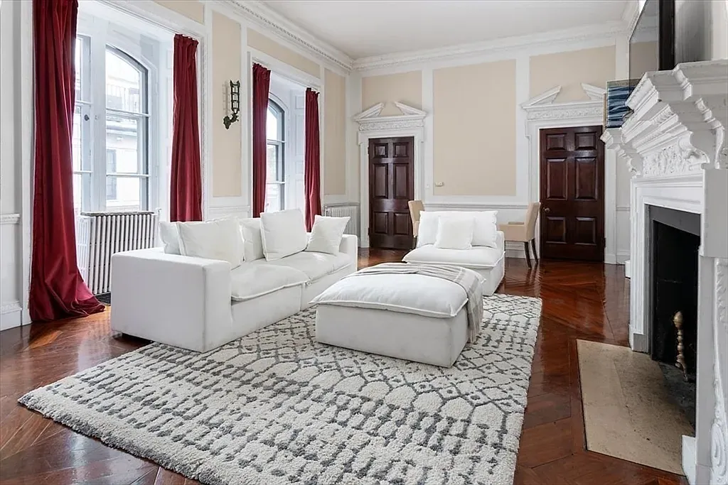 "Cozy up in this stylish and elegant living space!"
