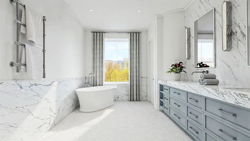 "Your spa-like retreat with stunning views awaits!"