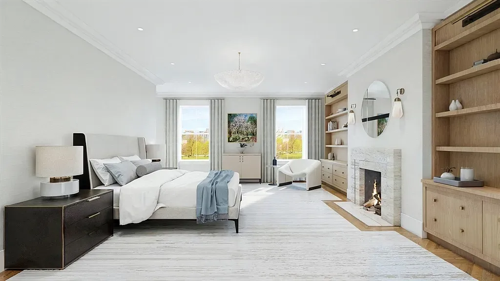 "Cozy up in this chic and stylish bedroom!"