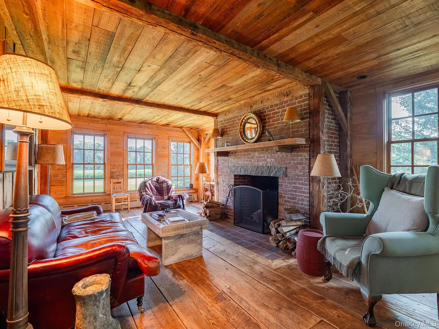 Here's a room that went all-in on raw wood. Smells amazing, though.