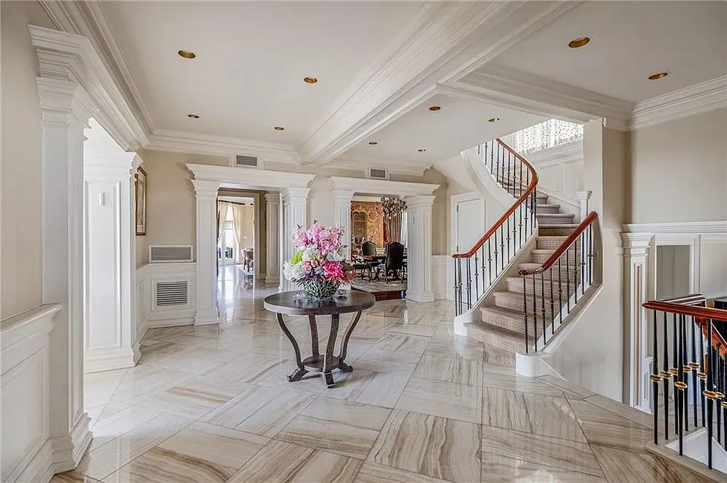 And then marble floors hit—shiny, subtle veining. I mean, it’s luxe.