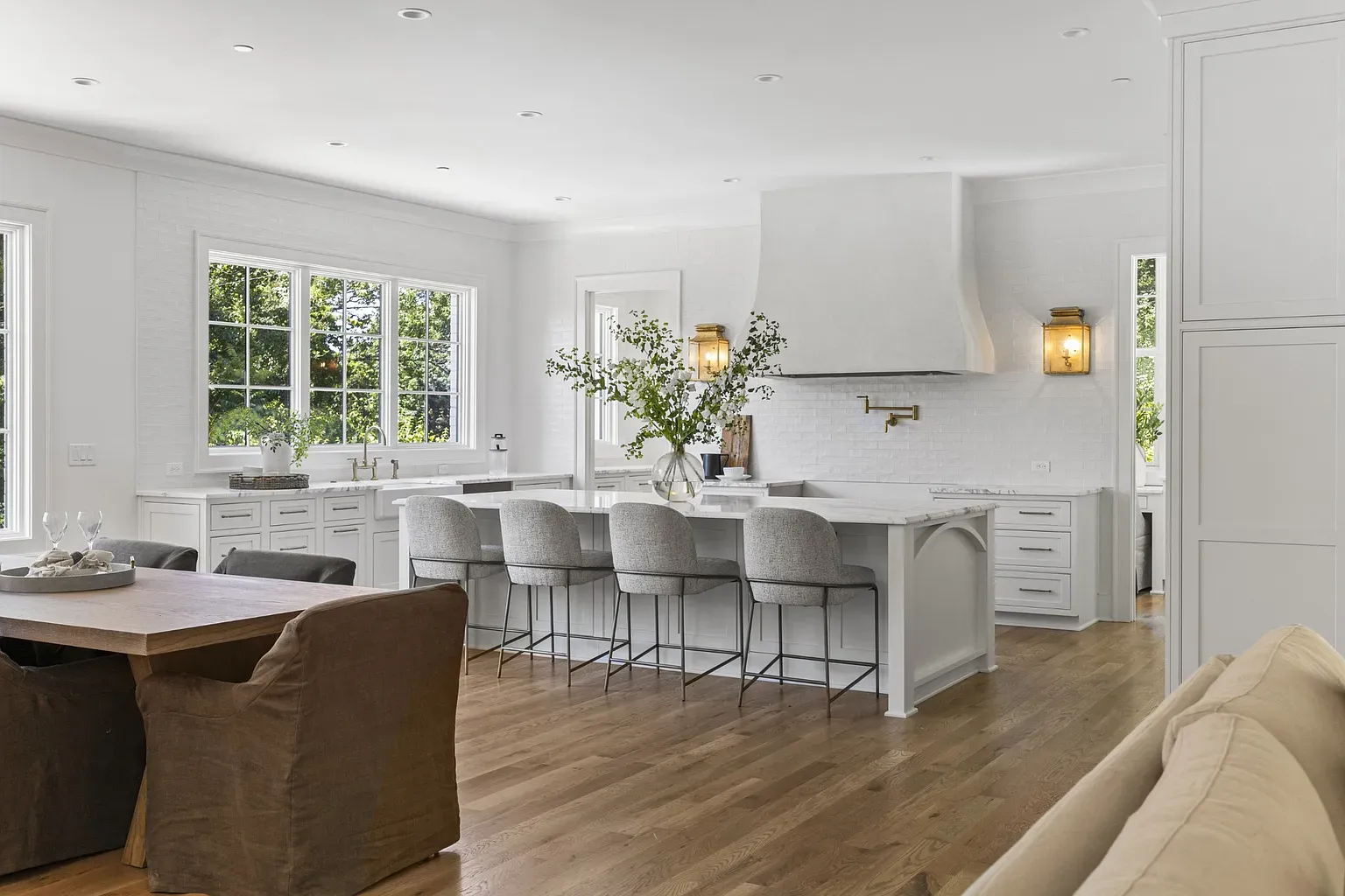 Painted brick in the kitchen is doing it for me.