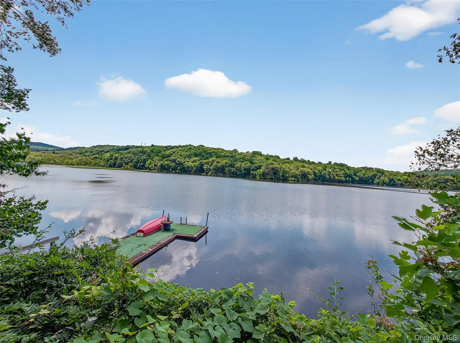 And there’s the lake. Private dock ready for sunset floating.