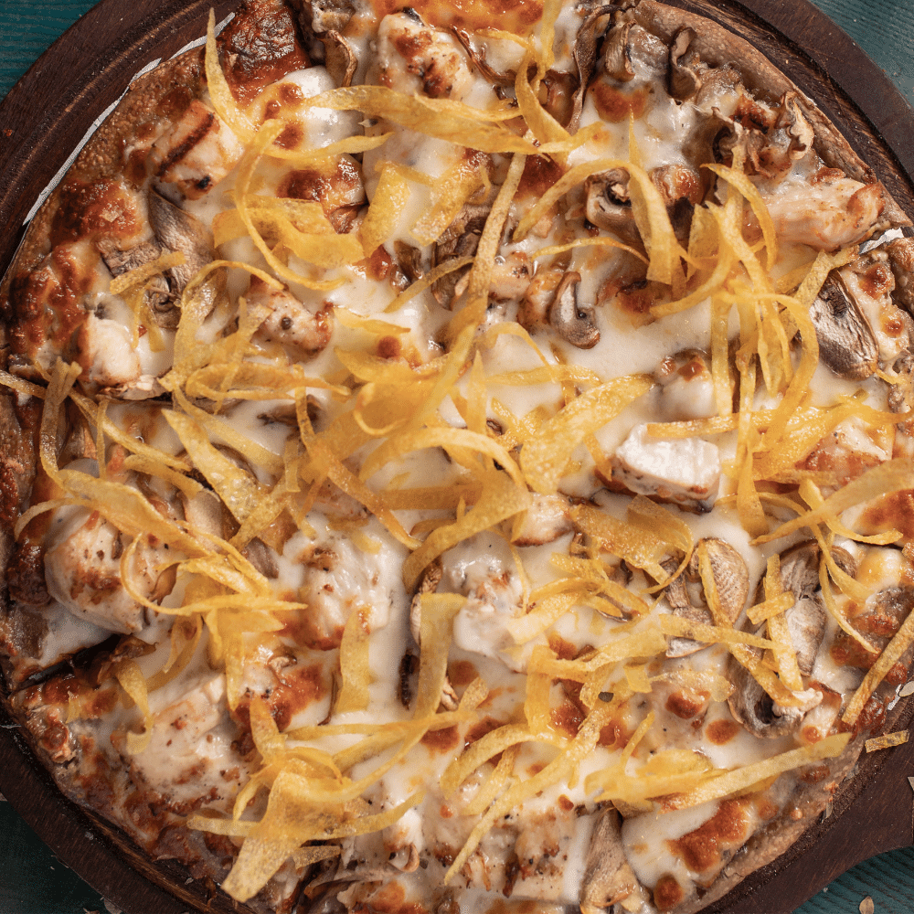 Alfredo Sauce Pizza