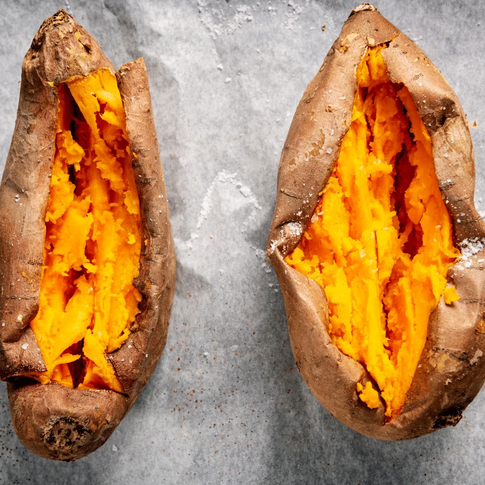Baked sweet potatoes