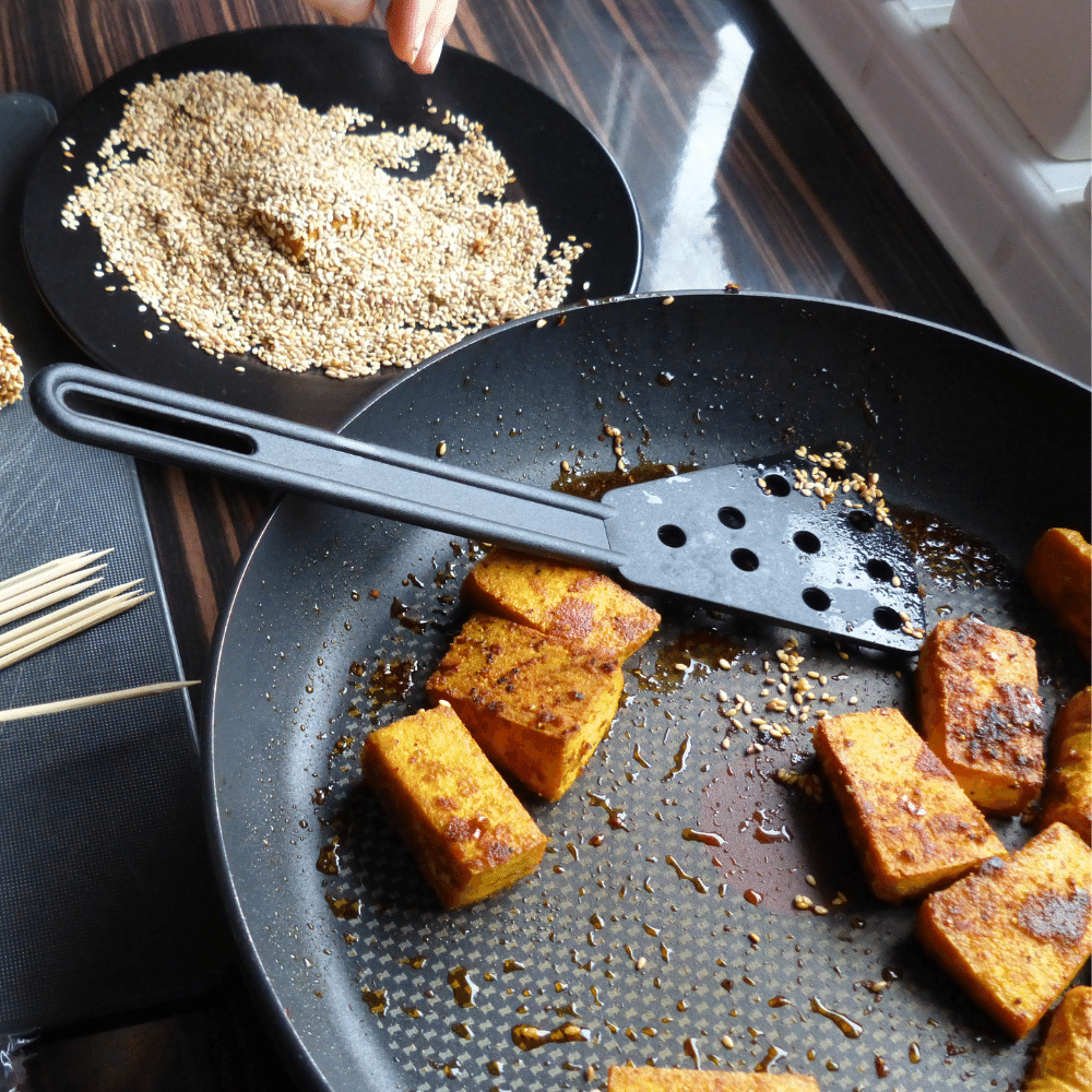 Sesame Tofu Skewers