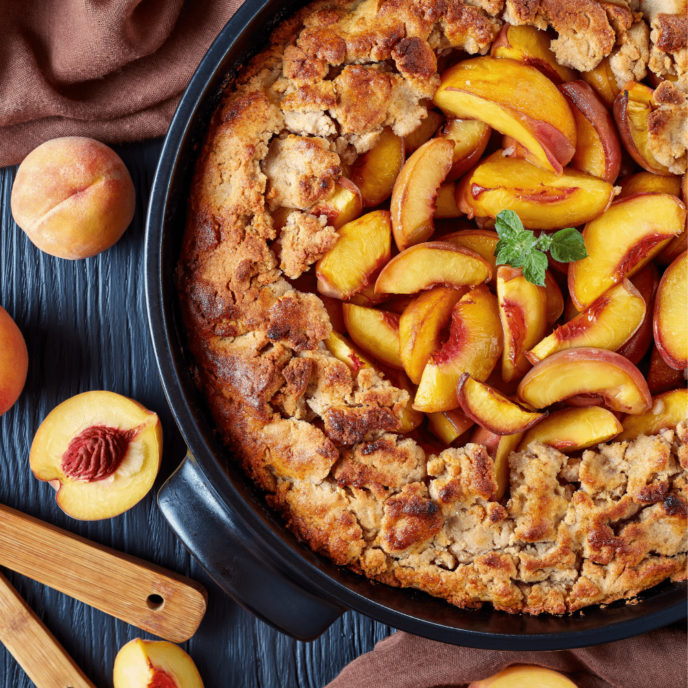 Peach cobbler