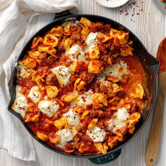 6-Ingredient Tortellini with Sausage and Mascarpone