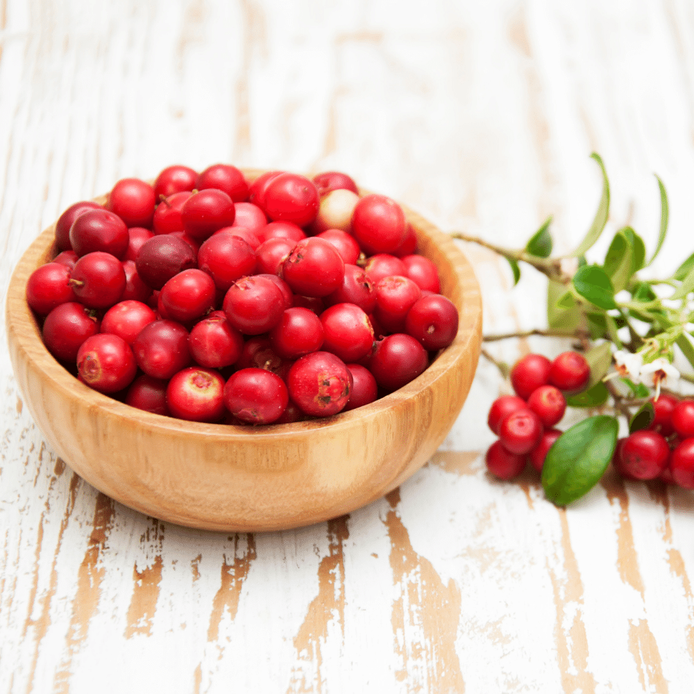 Tart cranberries