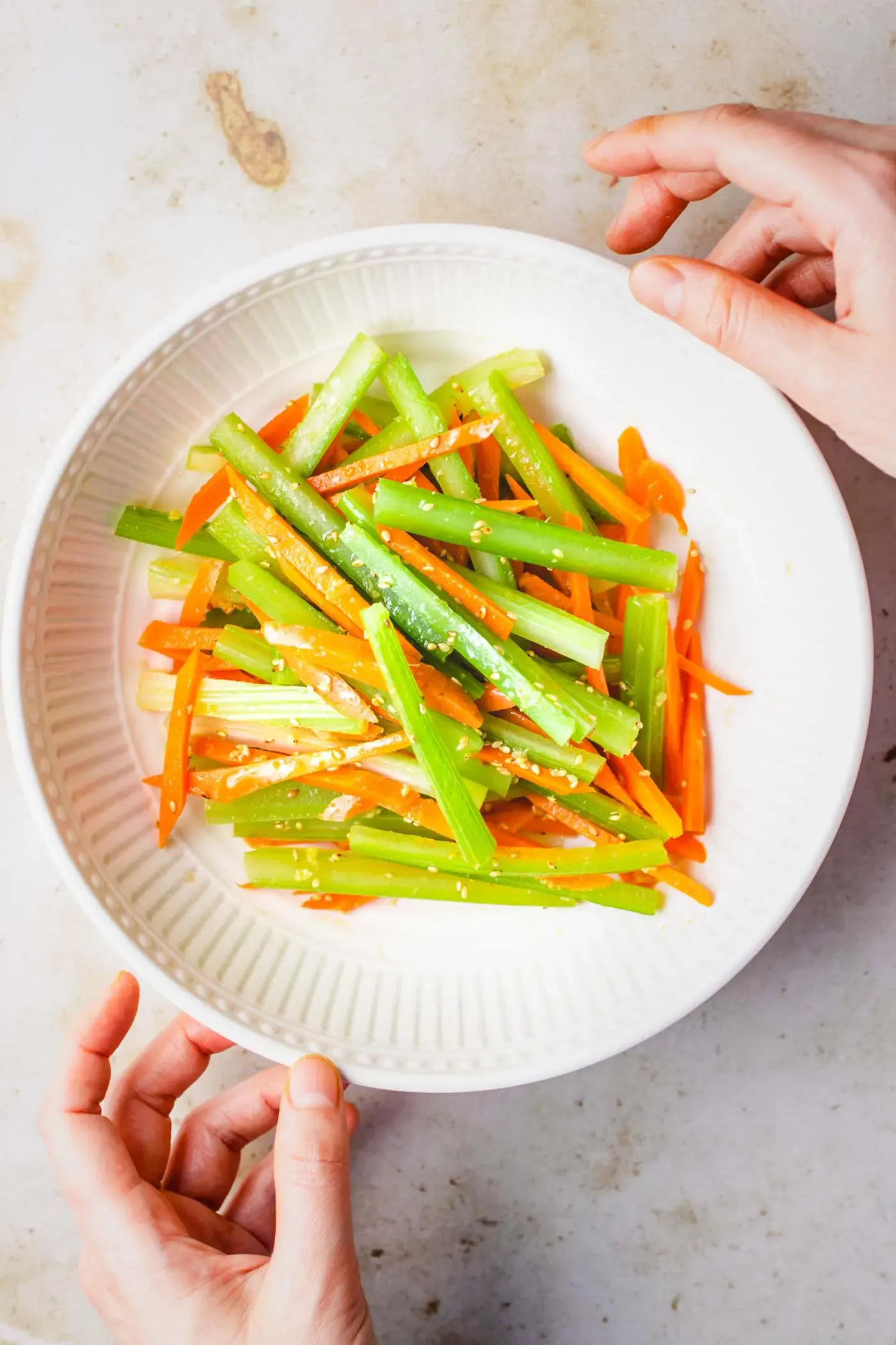 Carrot-celery slaw