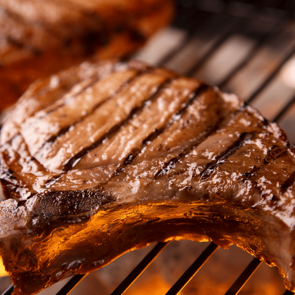 Grilled pork chops