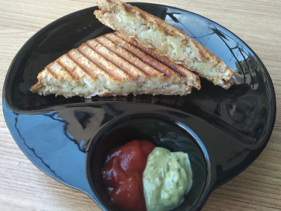 Mashed Potato Grilled Sandwich