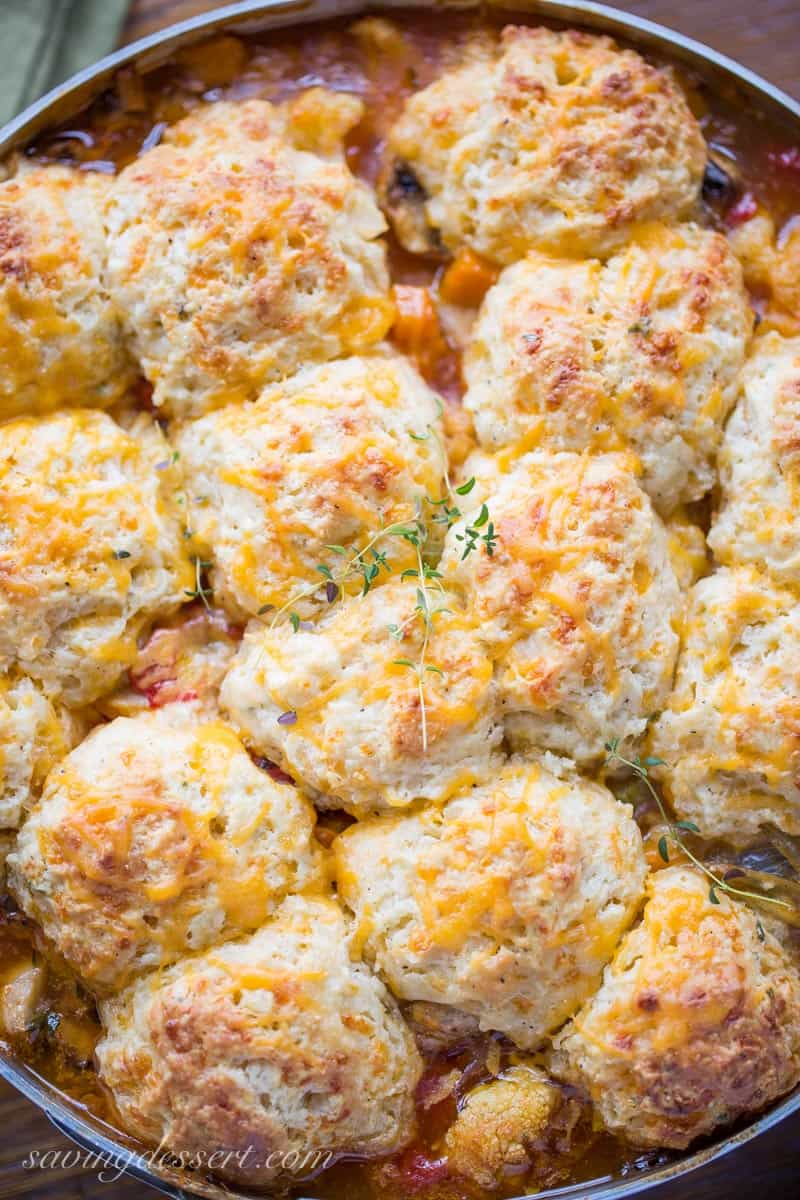 Savory Winter Vegetable Cobbler
