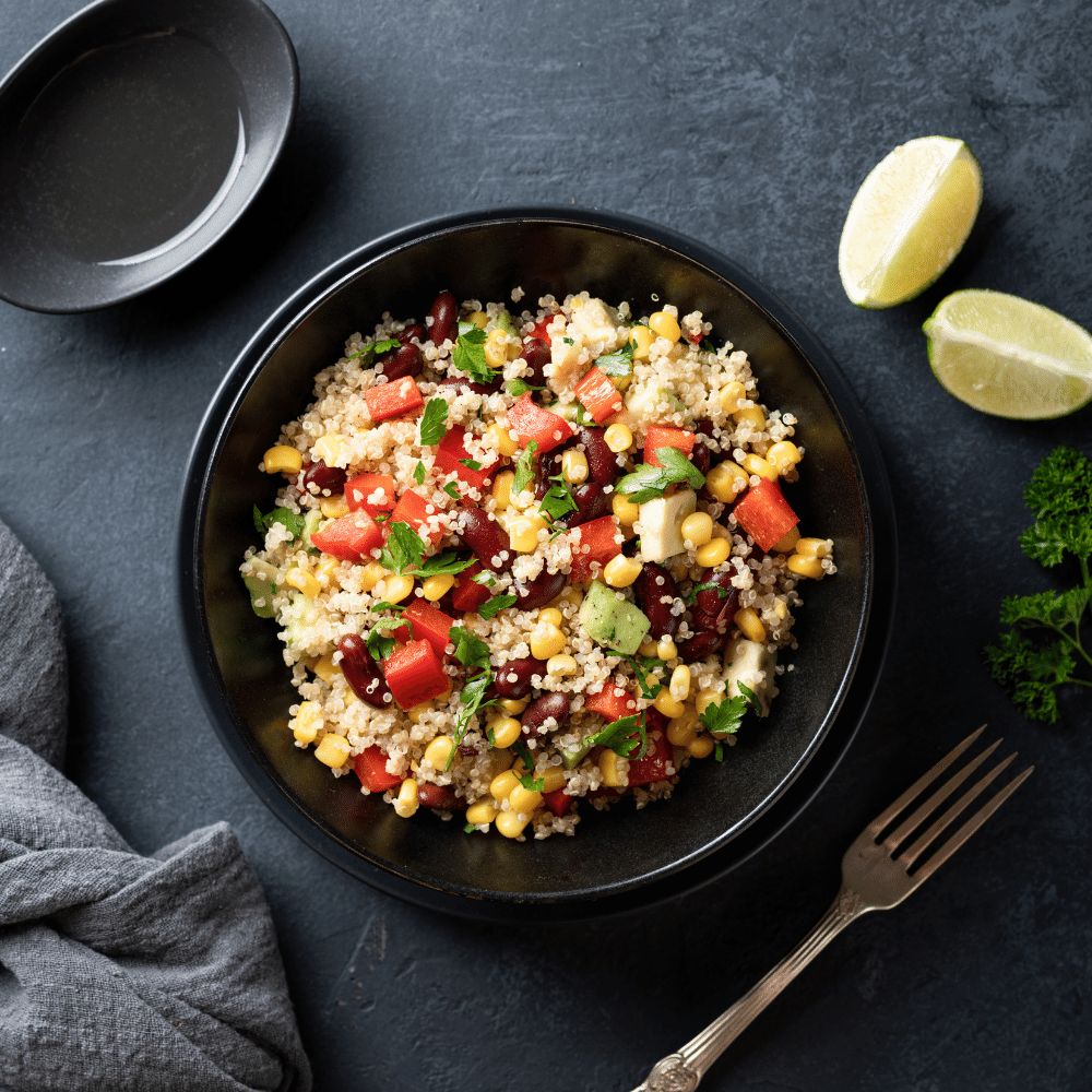 Warm quinoa salad