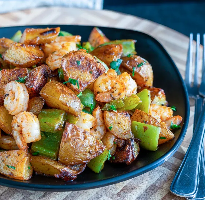 Garlic Roasted Shrimp and Potatoes