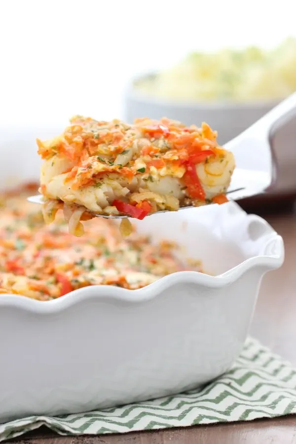baked fish carrots