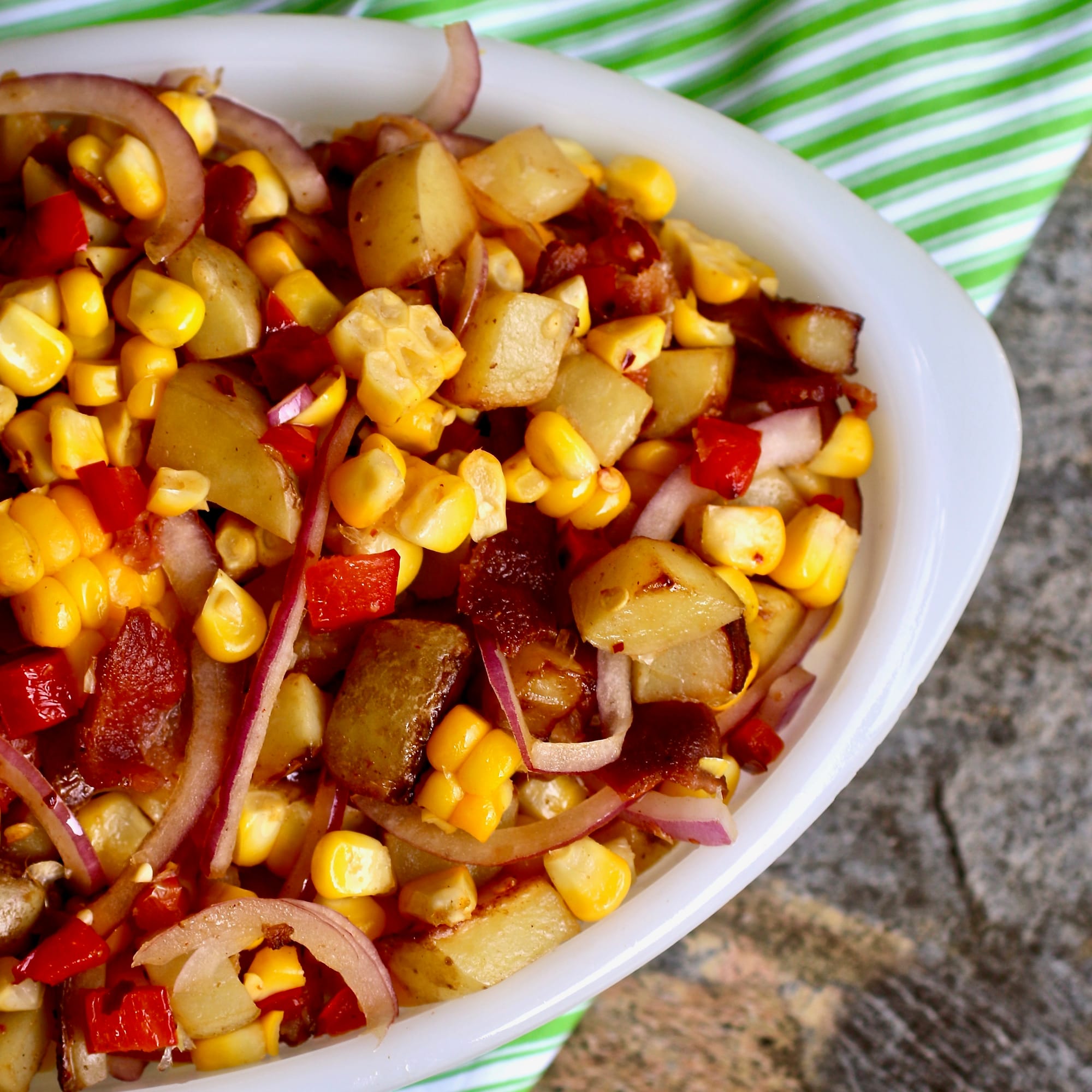 Creamy Corn and Bacon Slaw