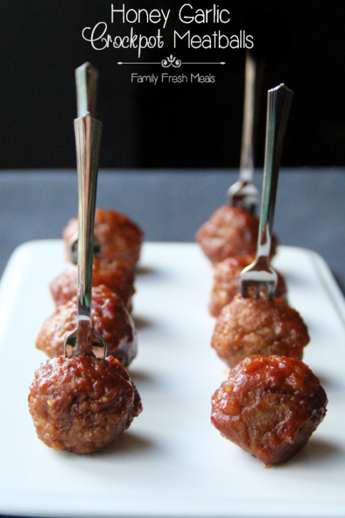 Crockpot Honey Garlic Meatballs