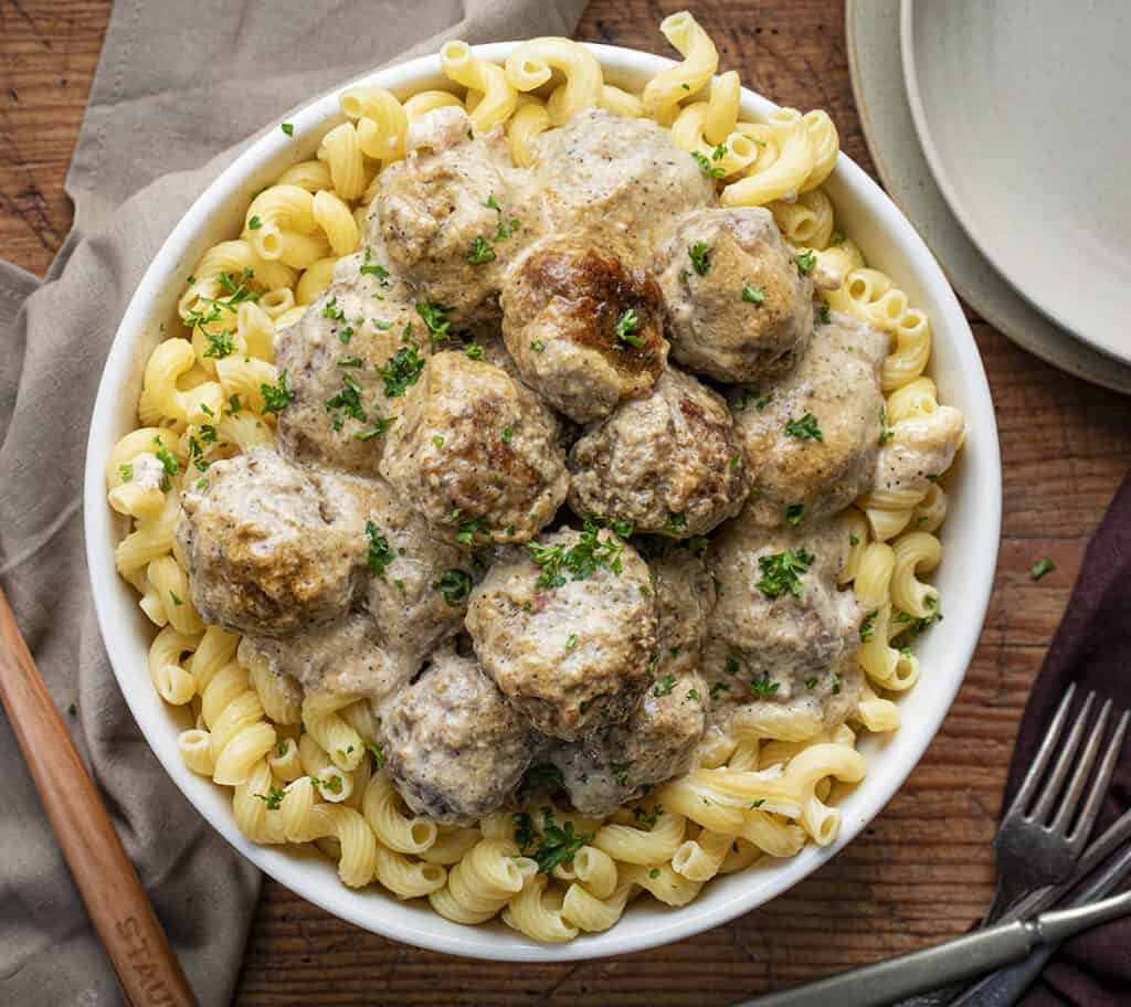 Crockpot Peppered Meatballs