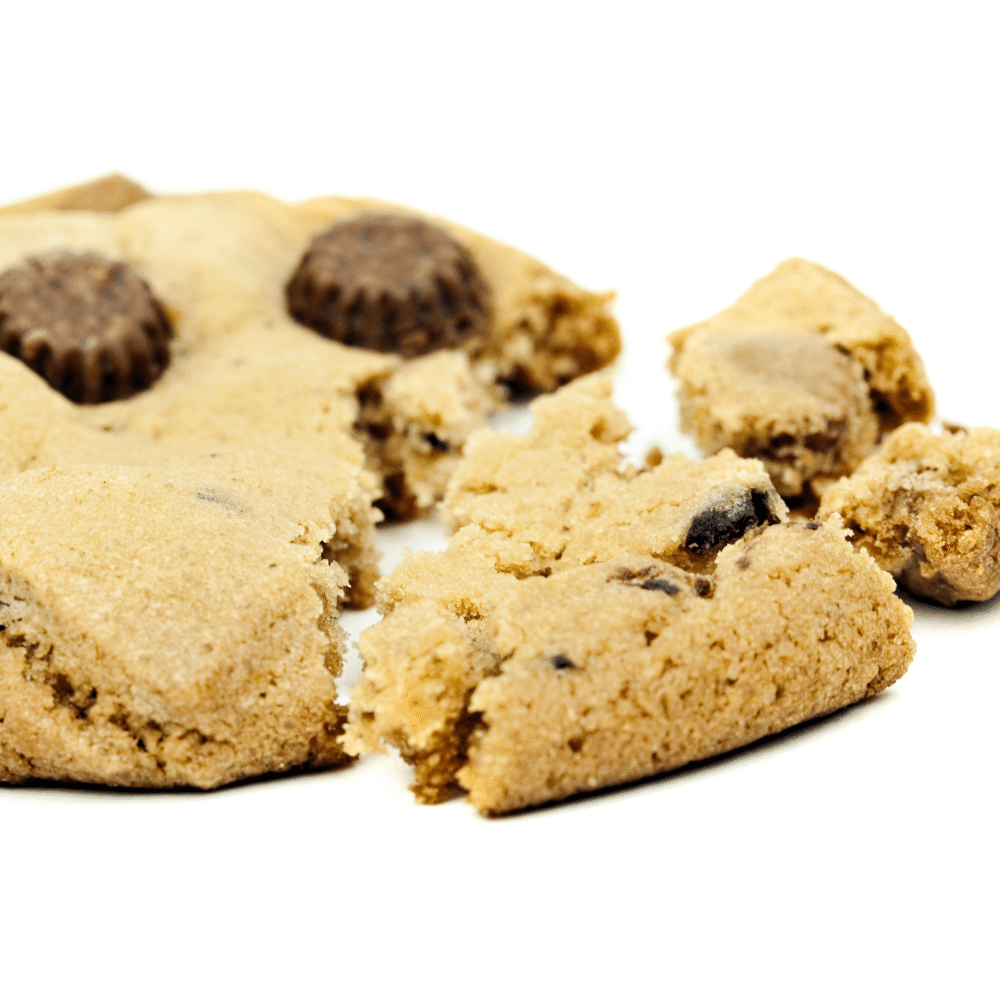 Crumbled cookies