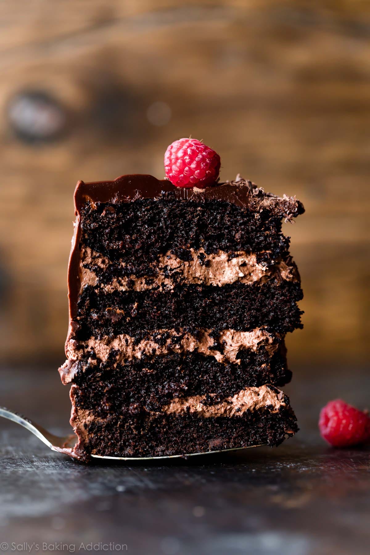 Dark Chocolate Mousse Cake