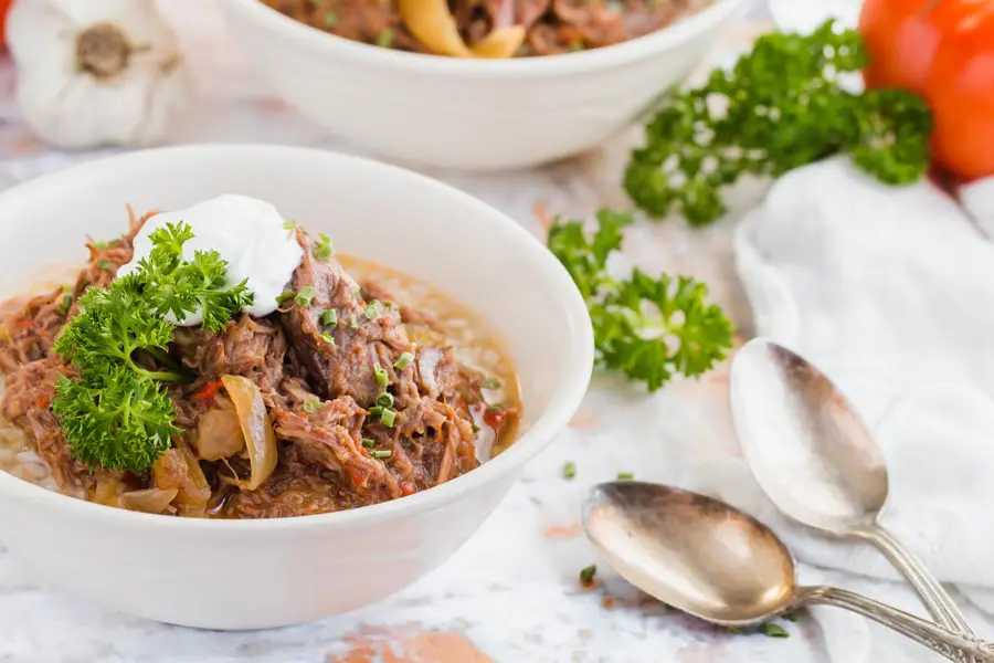 Keto Steak and Peppers in the Slow Cooker