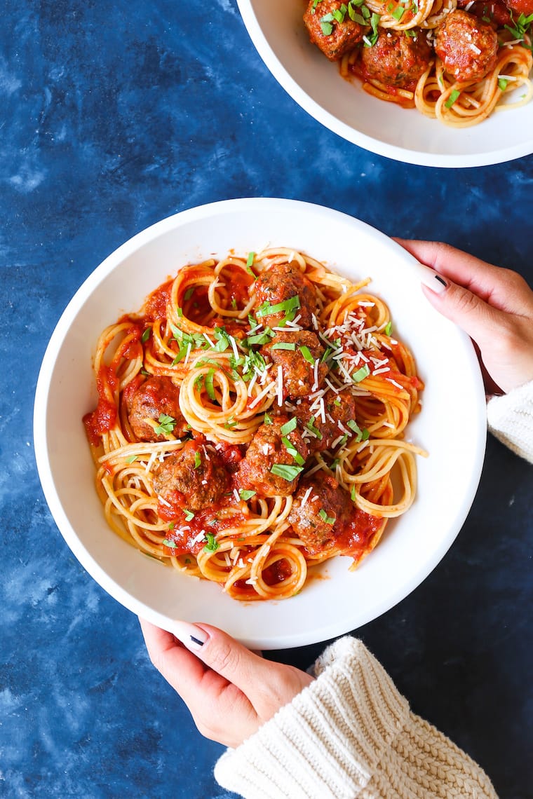 Slow Cooker Spaghetti and Meatballs