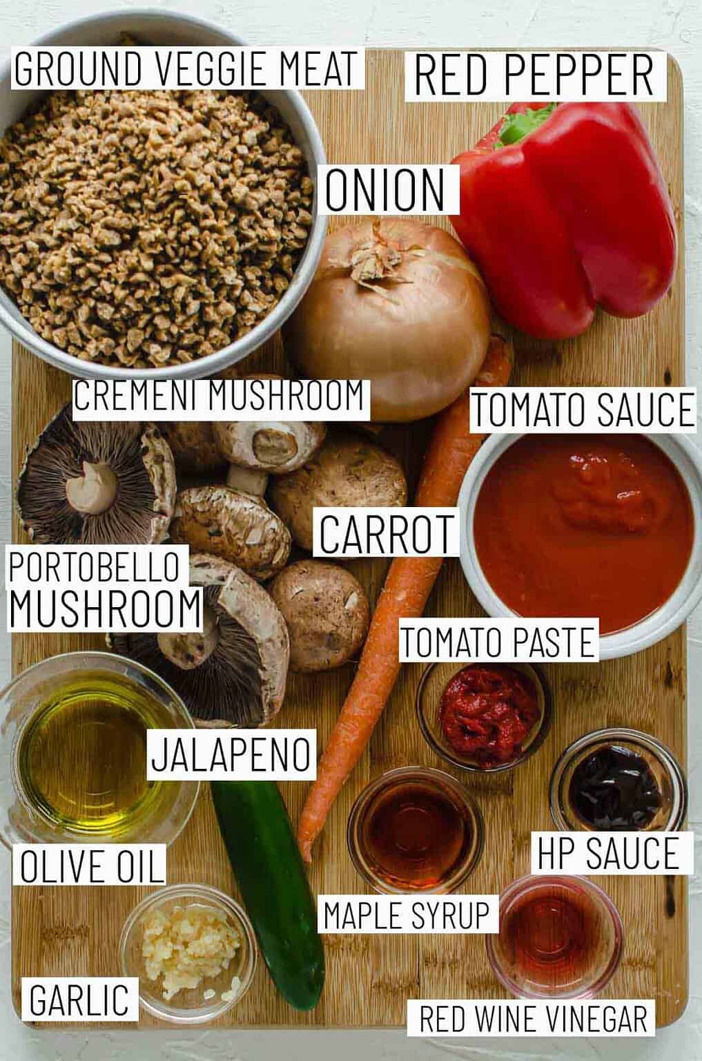 vegan sloppy joes with roasted portobello mushroom