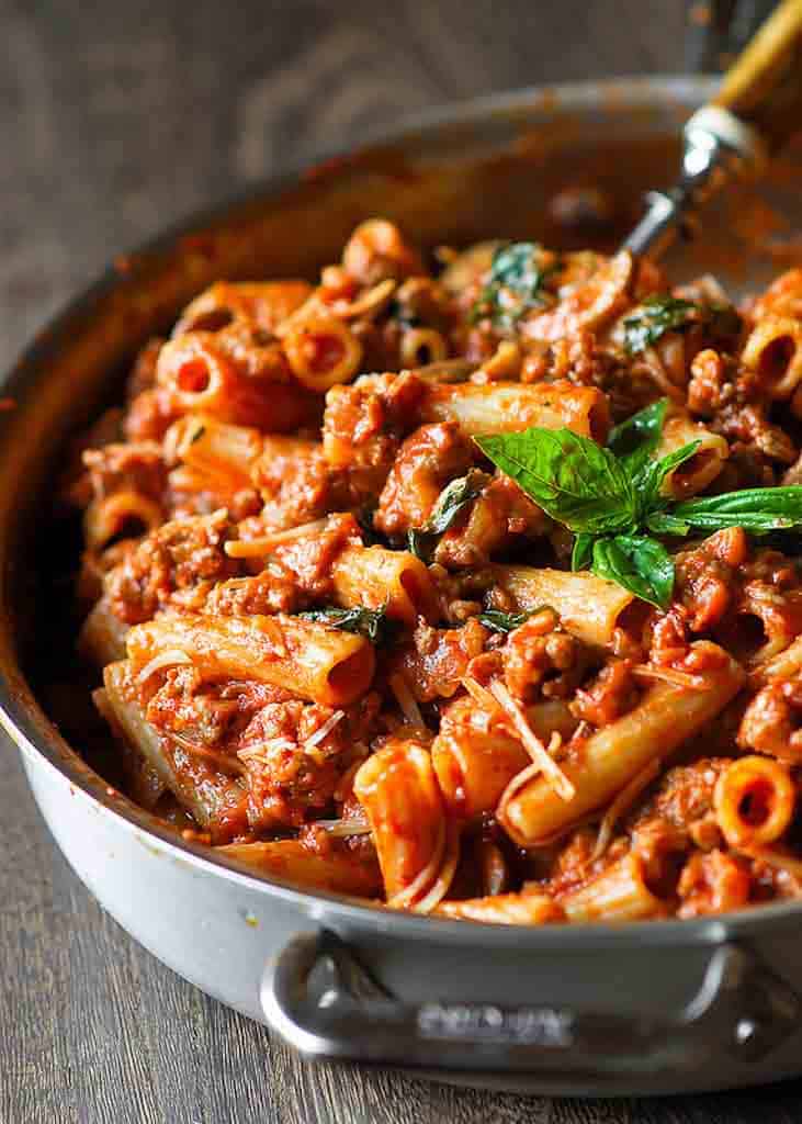 vodka sauce with pork