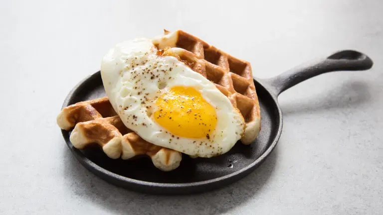 waffles and eggs