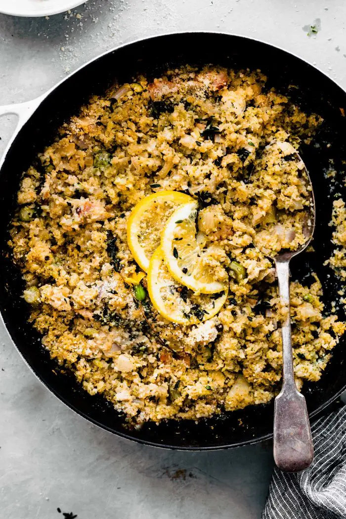 Risotto-Style Broccoli Cauliflower Casserole