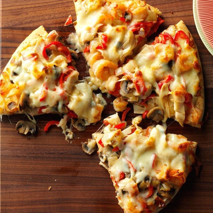 crab stick pizza