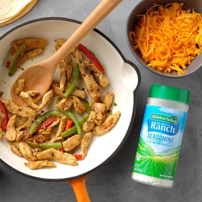 Chicken Bacon Ranch Fajitas