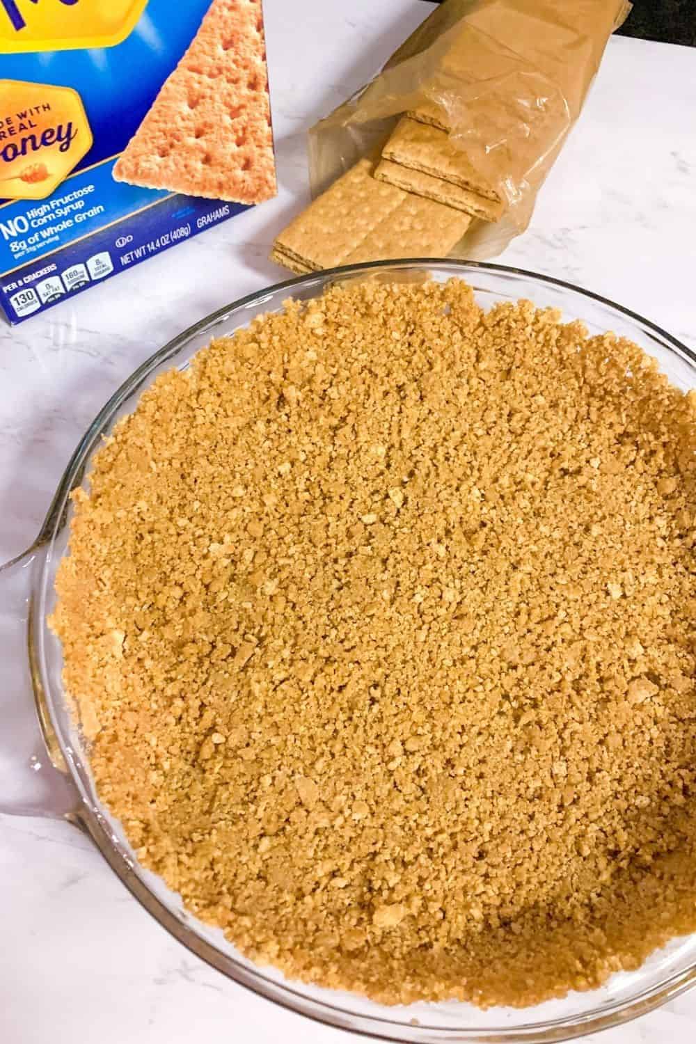 Crushed graham crackers
