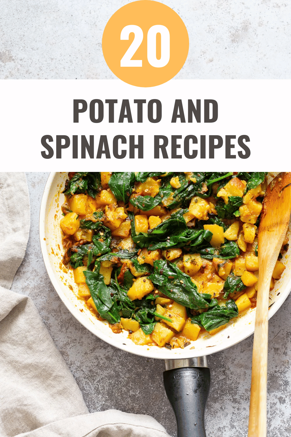 Garlic Potato Spinach Stir fry (Lasooni Aloo Palak)