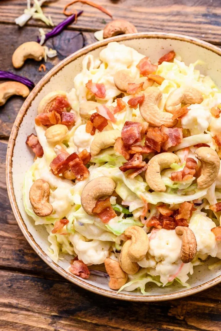 Cashew Coleslaw Salad