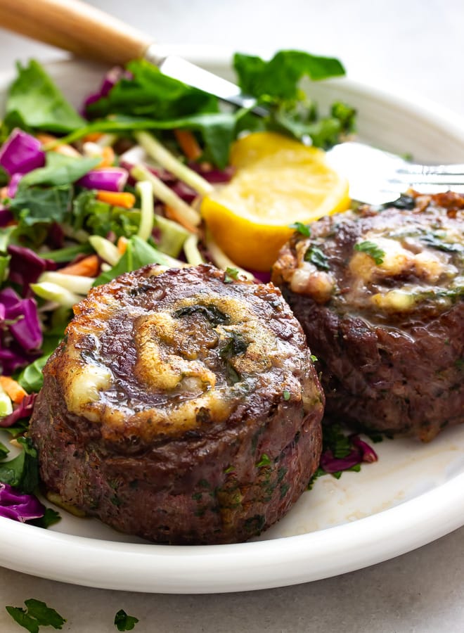 6-Ingredient Stuffed Flank Steak Rolls (Pinwheels)