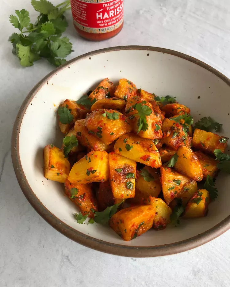 Roasted Potatoes with Harissa Butter