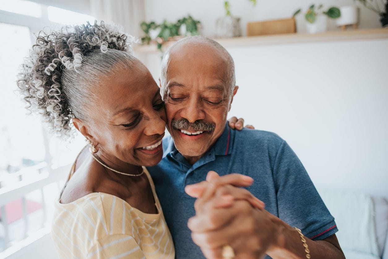 healthy elderly person enjoying life