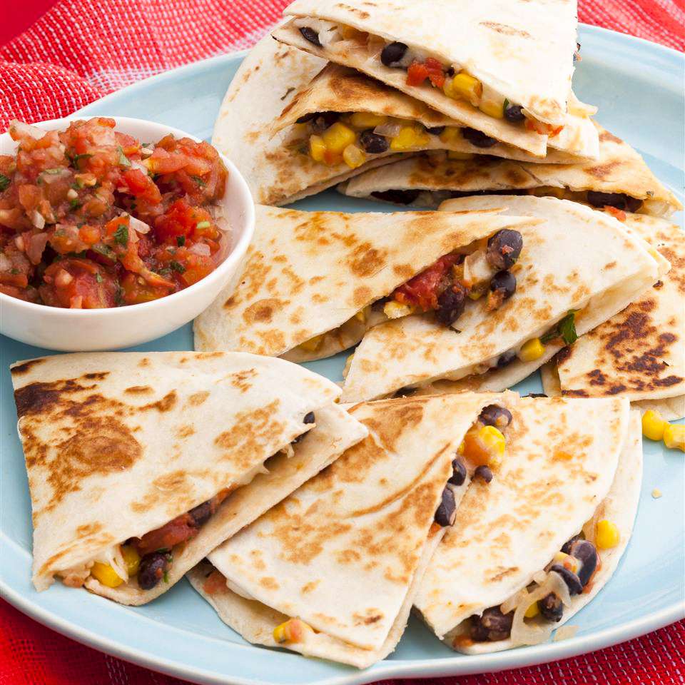 Quesadillas with Black Beans and Corn Recipe