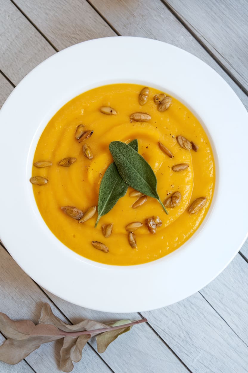 Butternut Squash Soup with Sage