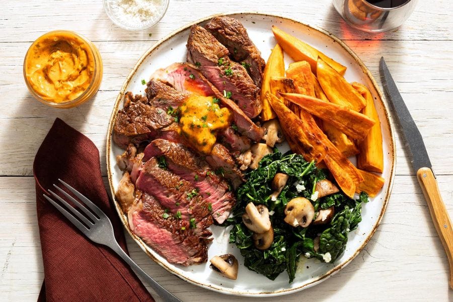 Steak with Sweet Potato Recipe