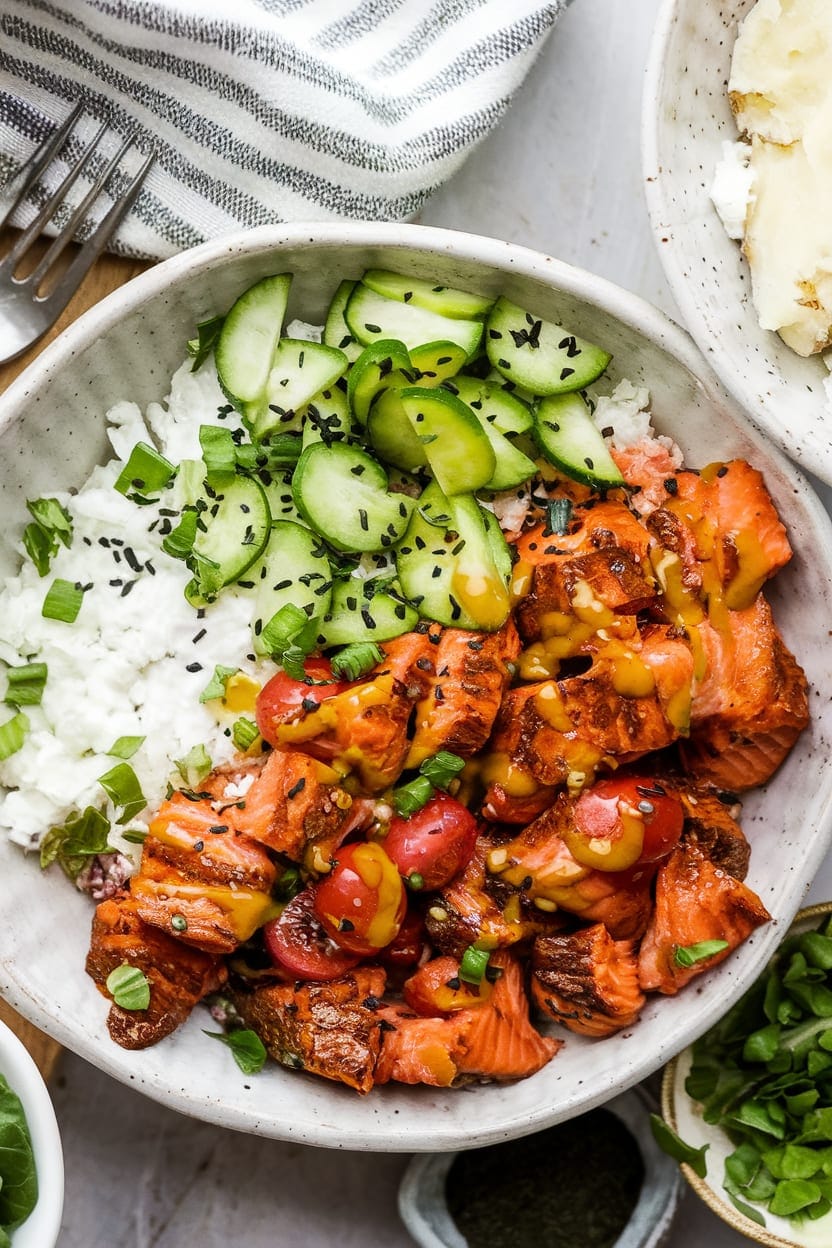 15-Minute Salmon Bowls