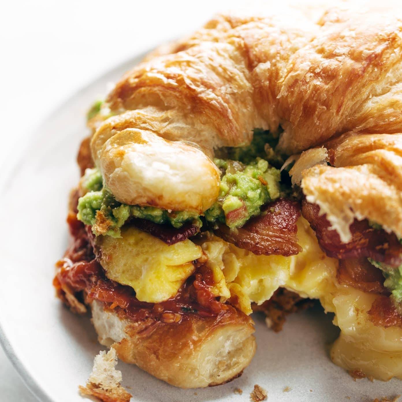 Breakfast Croissant Sandwiches Recipe