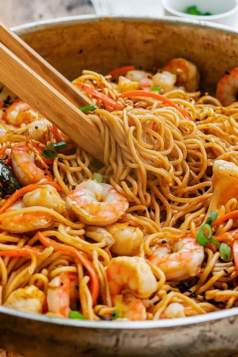 Easy Shrimp Lo Mein