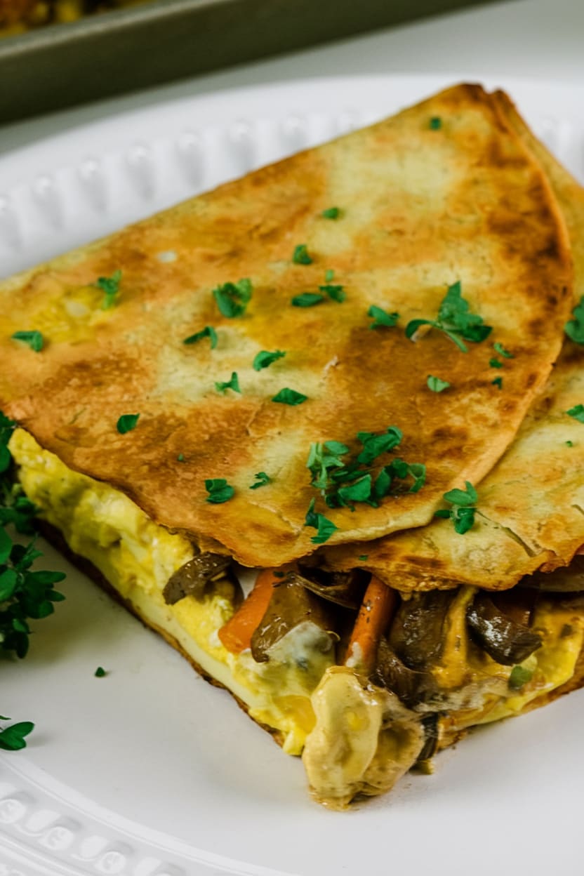 Sheet Pan Breakfast Quesadillas