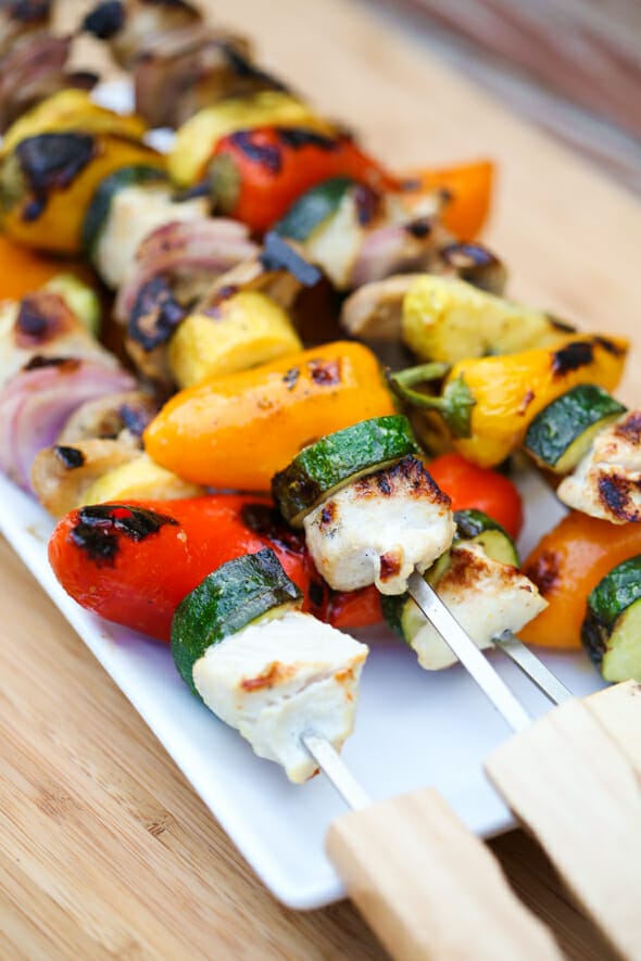Chicken and Vegetable Skewers Recipe