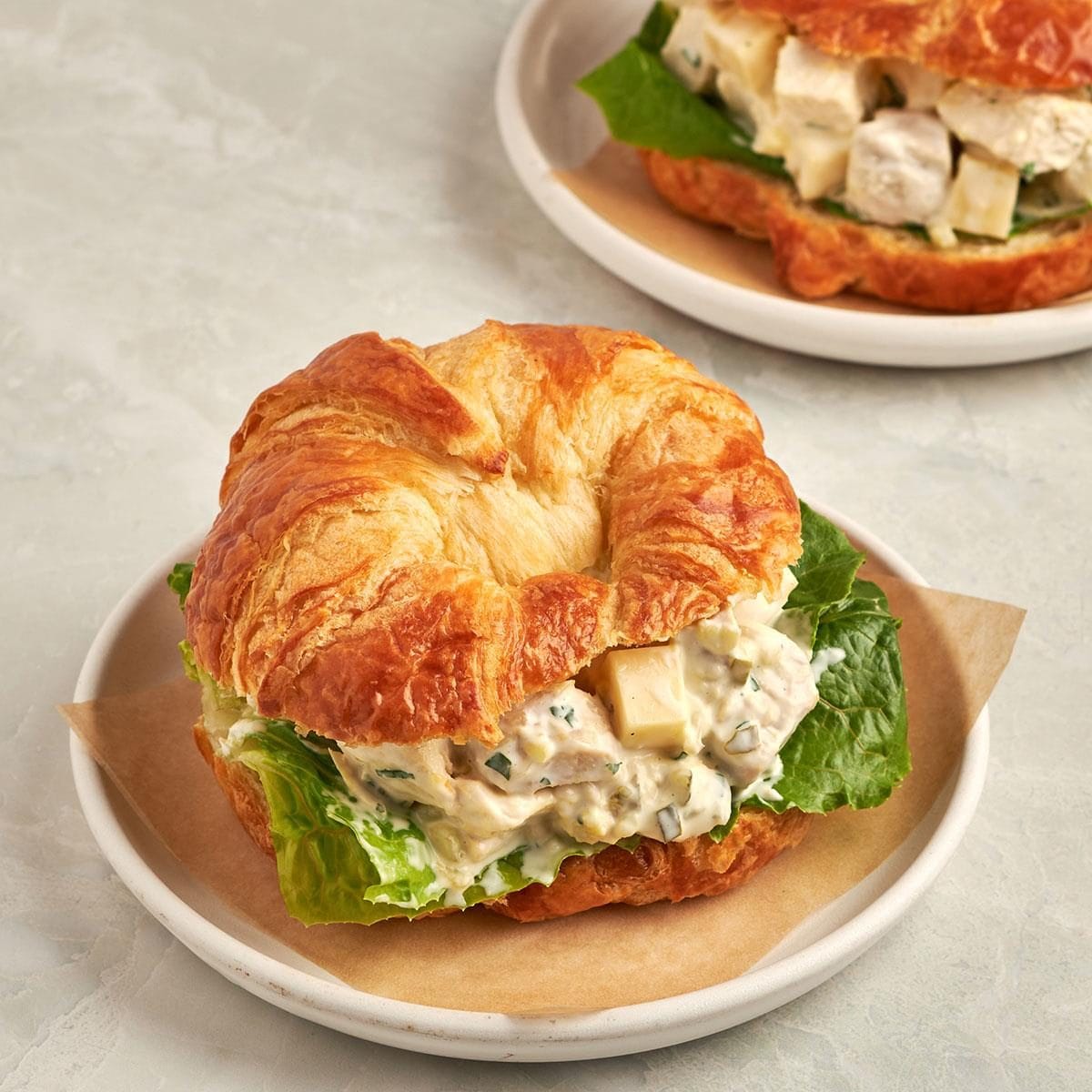 Chicken Salad Sandwiches on Croissants Recipe