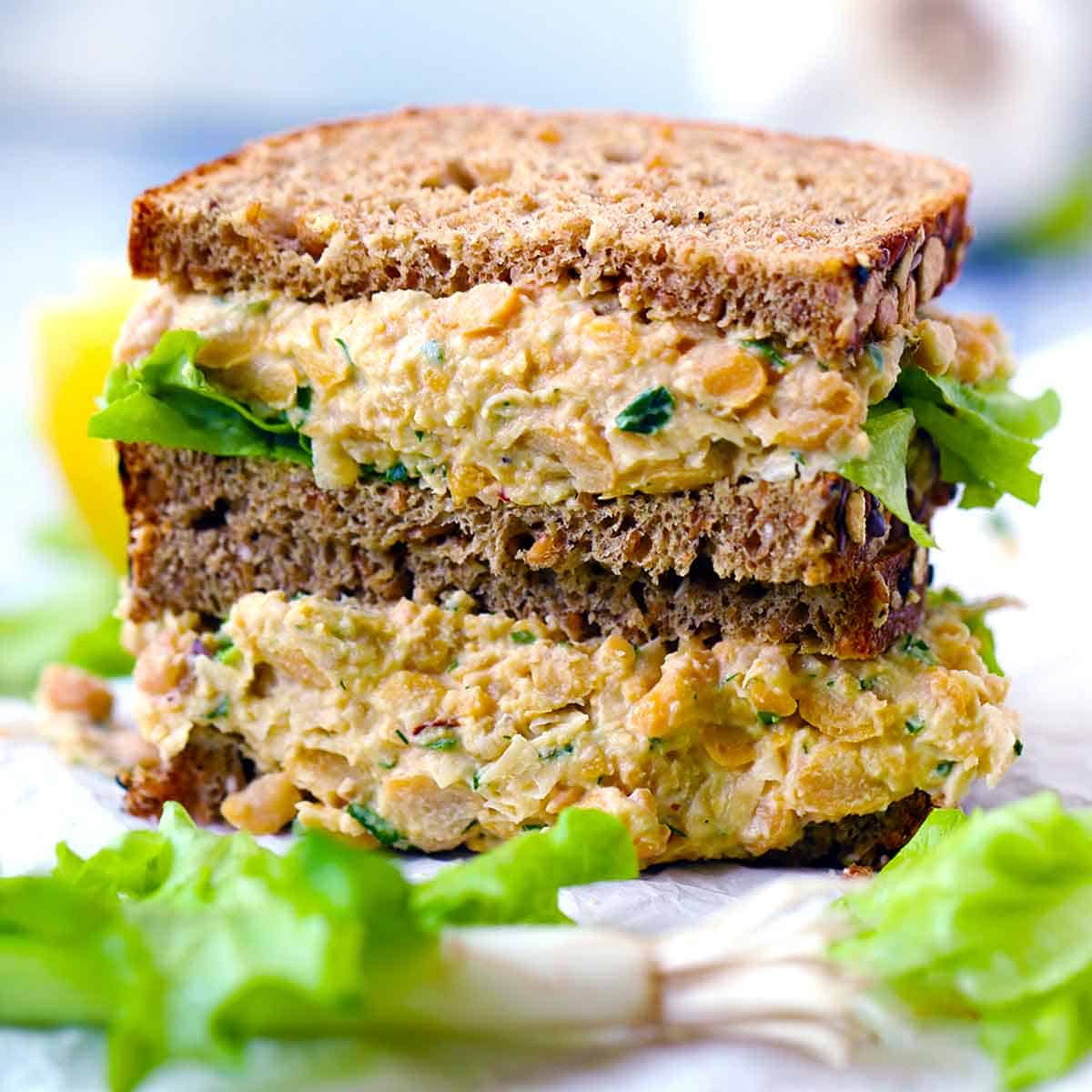 Quick Chickpea Salad Sandwich Recipe