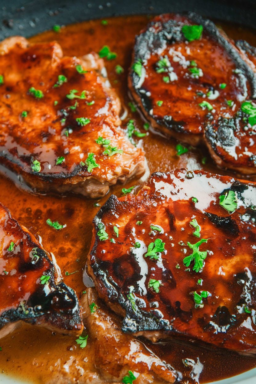 Pork Chops with Balsamic Glaze